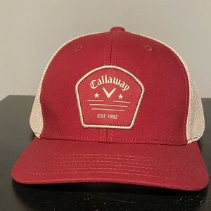 Red Callaway Men's CG Trucker Golf Hat